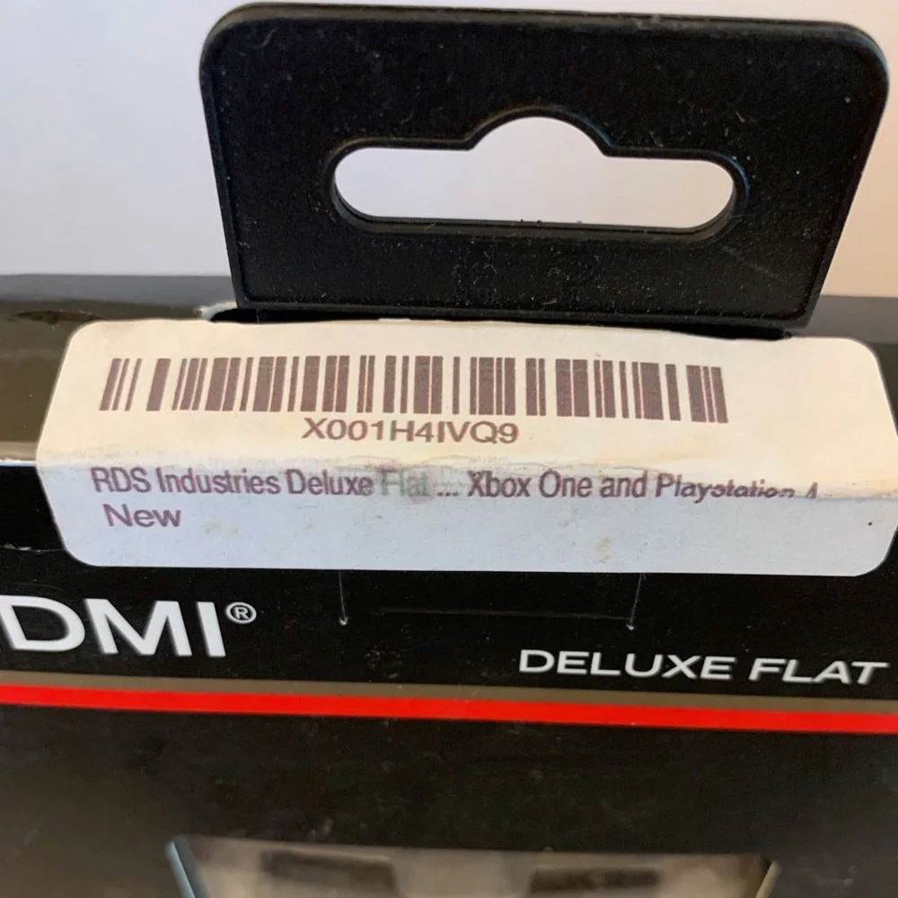 RDS Industries Deluxe Flat Cable for XBOX ONE & PLAYSTATION 4 10 foot cable